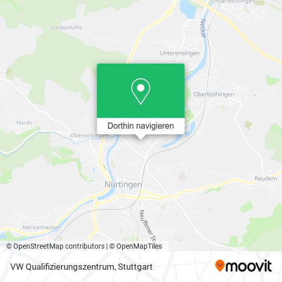 VW Qualifizierungszentrum Karte