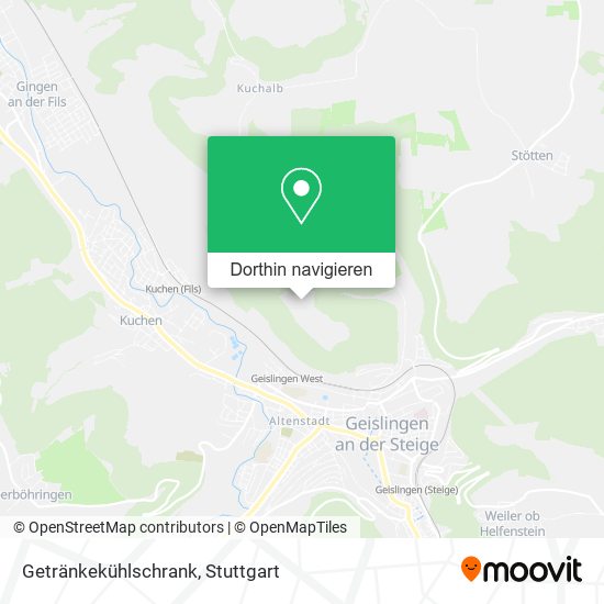 Getränkekühlschrank Karte