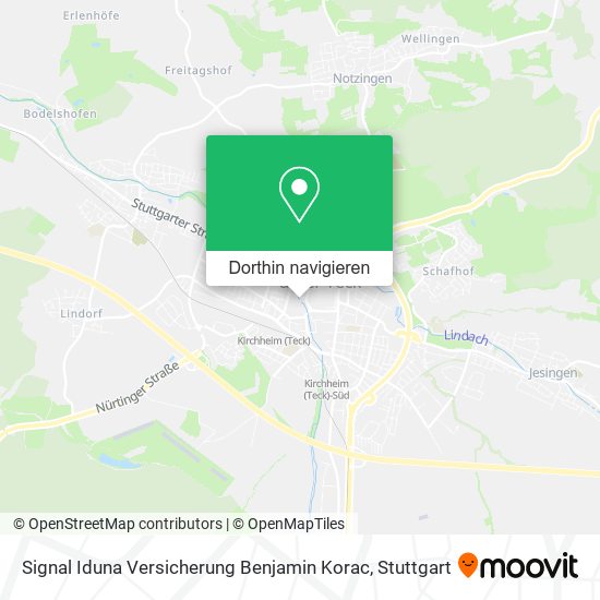 Signal Iduna Versicherung Benjamin Korac Karte