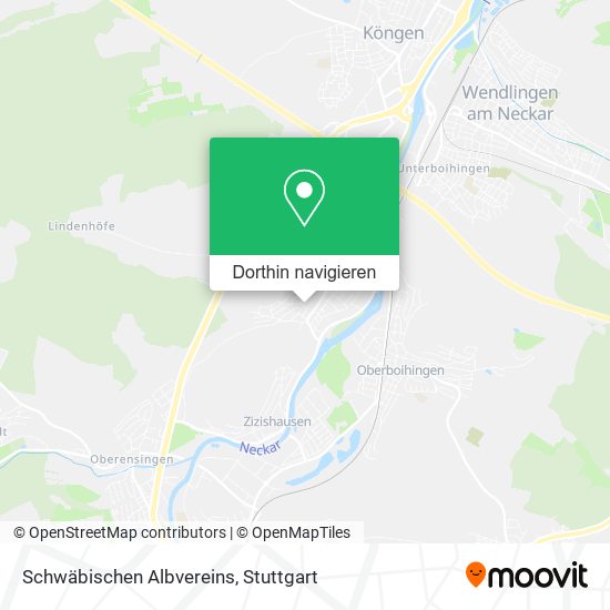 Schwäbischen Albvereins Karte