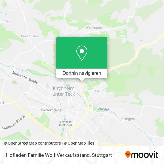 Hofladen Familie Wolf Verkaufsstand Karte