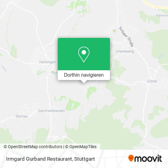 Irmgard Gurband Restaurant Karte