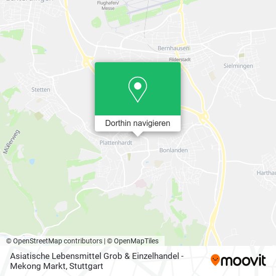 Asiatische Lebensmittel Grob & Einzelhandel - Mekong Markt Karte