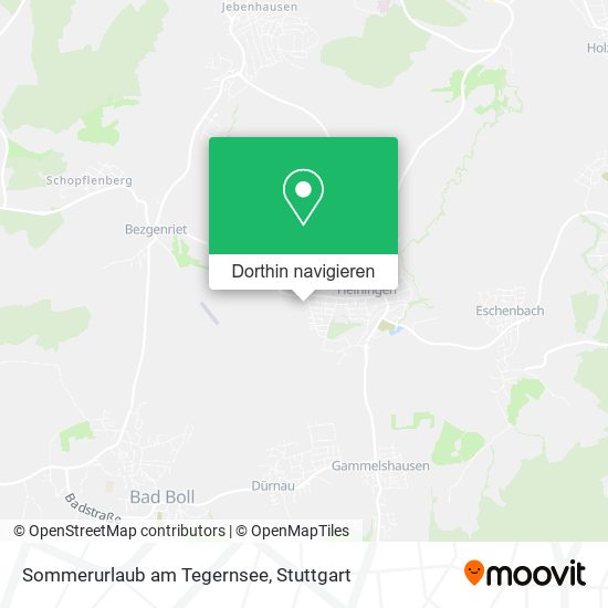 Sommerurlaub am Tegernsee Karte