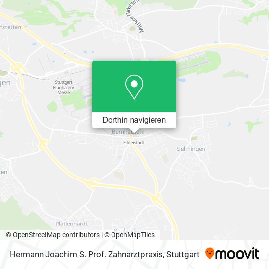 Hermann Joachim S. Prof. Zahnarztpraxis Karte