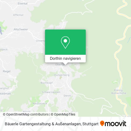 Bäuerle Gartengestaltung & Außenanlagen Karte