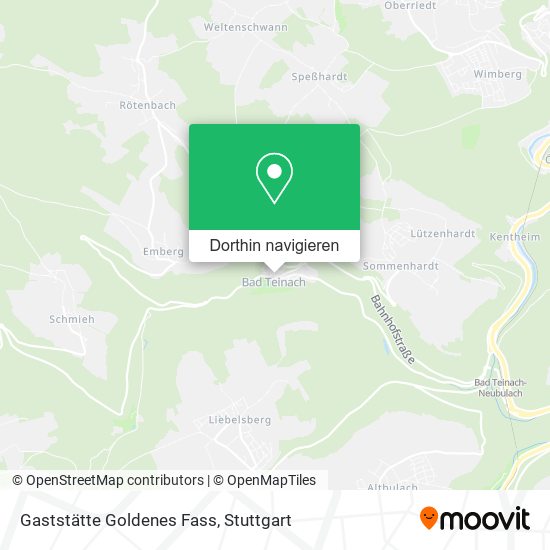 Gaststätte Goldenes Fass Karte