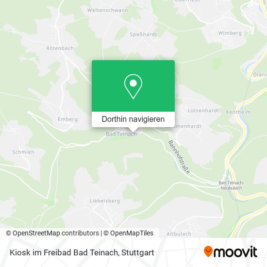 Kiosk im Freibad Bad Teinach Karte