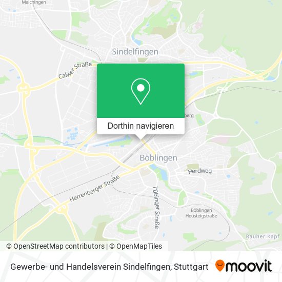 Gewerbe- und Handelsverein Sindelfingen Karte