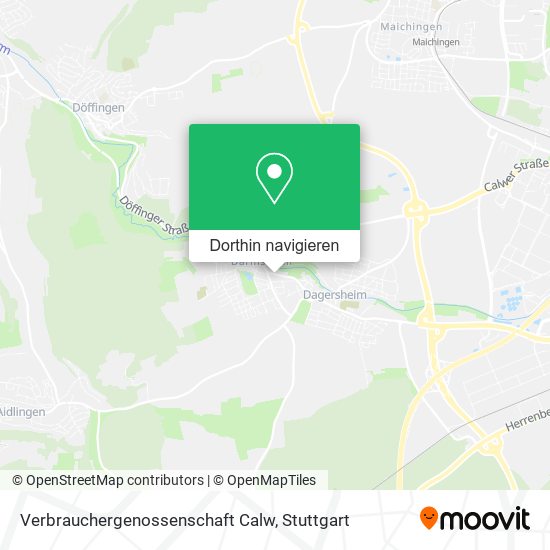 Verbrauchergenossenschaft Calw Karte