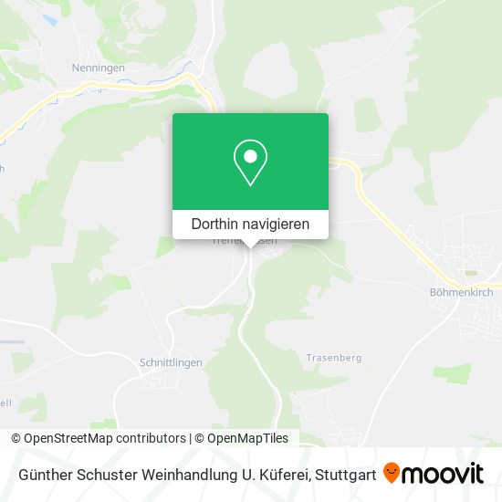 Günther Schuster Weinhandlung U. Küferei Karte