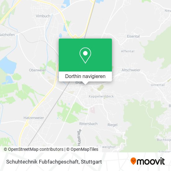 Schuhtechnik Fubfachgeschaft Karte