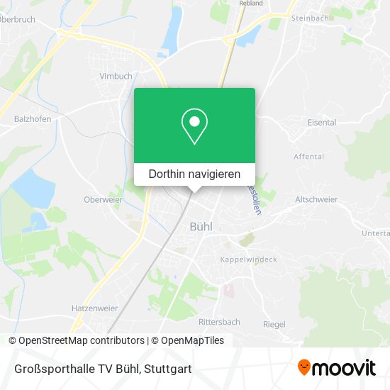 Großsporthalle TV Bühl Karte