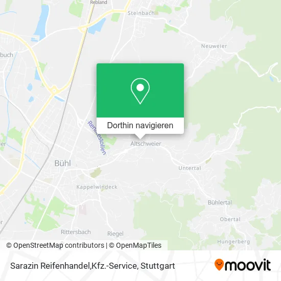 Sarazin Reifenhandel,Kfz.-Service Karte