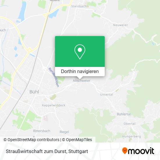 Straußwirtschaft zum Durst Karte
