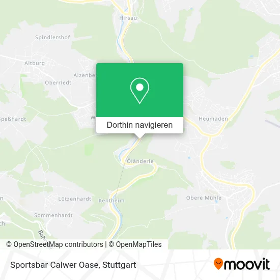 Sportsbar Calwer Oase Karte