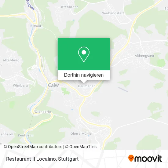 Restaurant Il Localino Karte