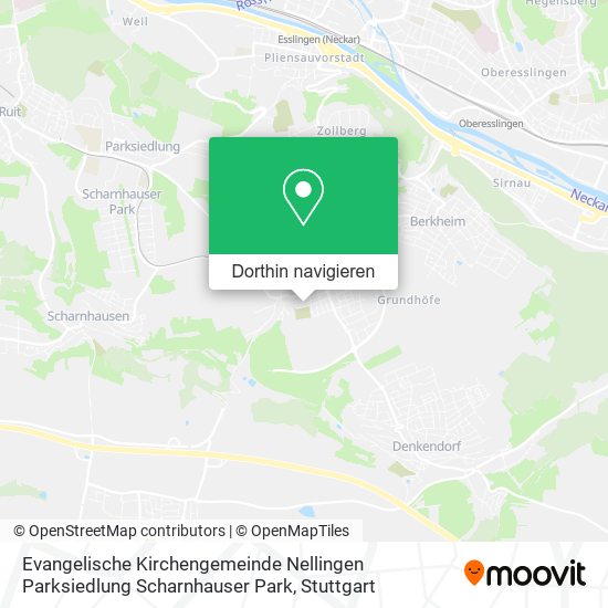 Evangelische Kirchengemeinde Nellingen Parksiedlung Scharnhauser Park Karte