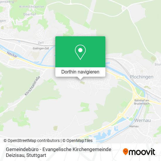 Gemeindebüro - Evangelische Kirchengemeinde Deizisau Karte