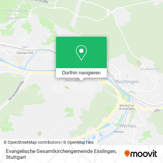 Evangelische Gesamtkirchengemeinde Esslingen Karte