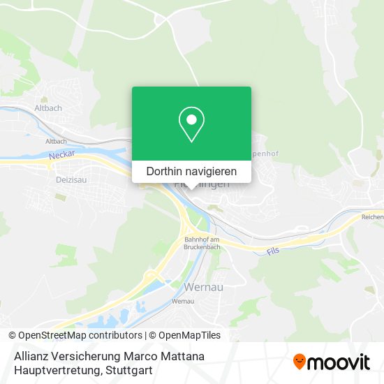 Allianz Versicherung Marco Mattana Hauptvertretung Karte