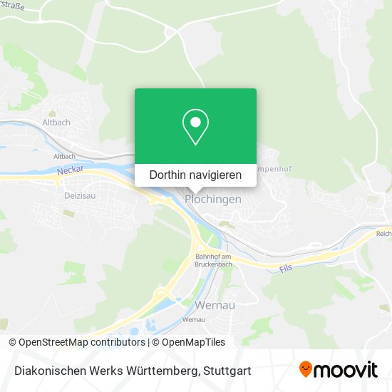 Diakonischen Werks Württemberg Karte
