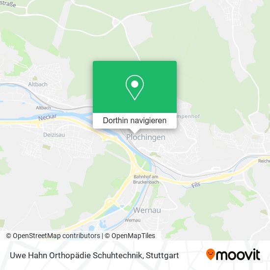Uwe Hahn Orthopädie Schuhtechnik Karte