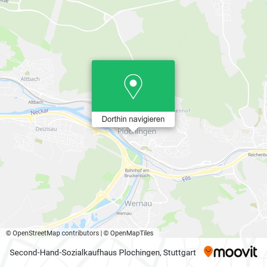 Second-Hand-Sozialkaufhaus Plochingen Karte