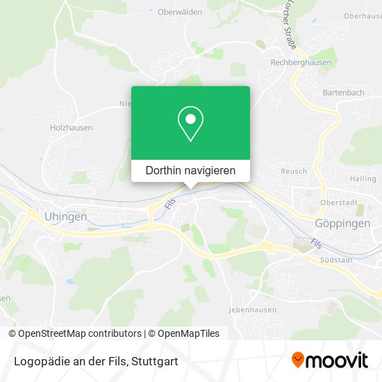 Logopädie an der Fils Karte