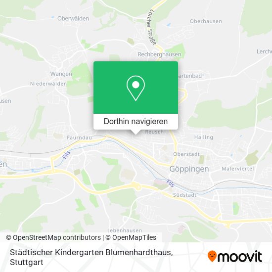 Städtischer Kindergarten Blumenhardthaus Karte