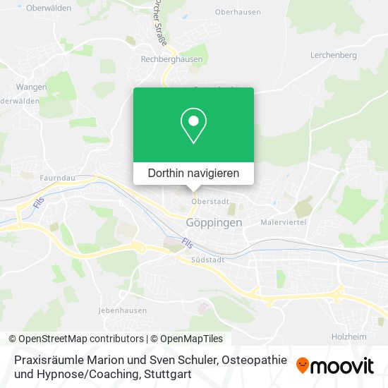 Praxisräumle Marion und Sven Schuler, Osteopathie und Hypnose / Coaching Karte