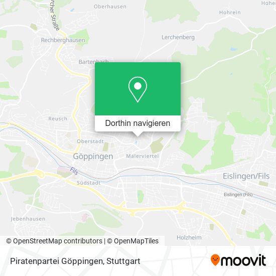 Piratenpartei Göppingen Karte