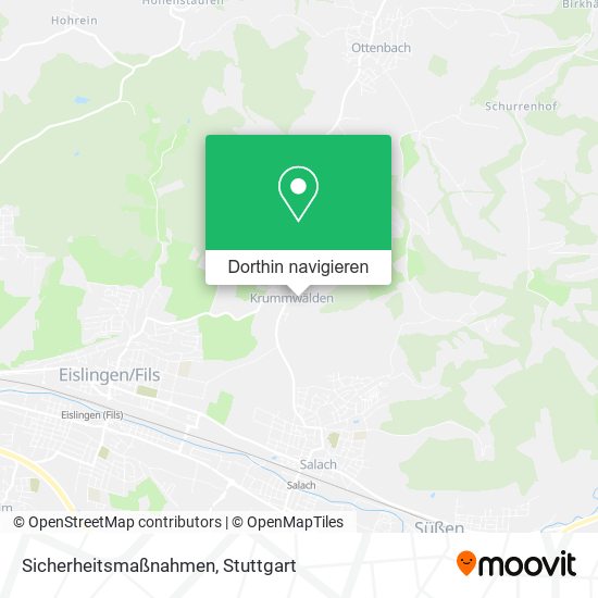 Sicherheitsmaßnahmen Karte
