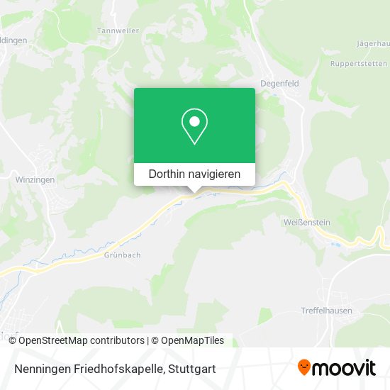 Nenningen Friedhofskapelle Karte