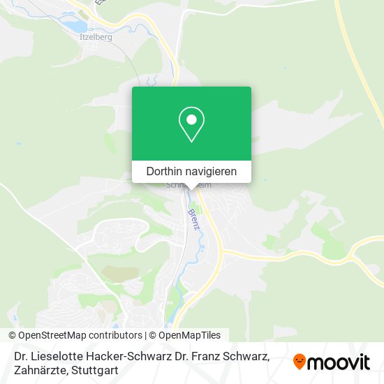 Dr. Lieselotte Hacker-Schwarz Dr. Franz Schwarz, Zahnärzte Karte