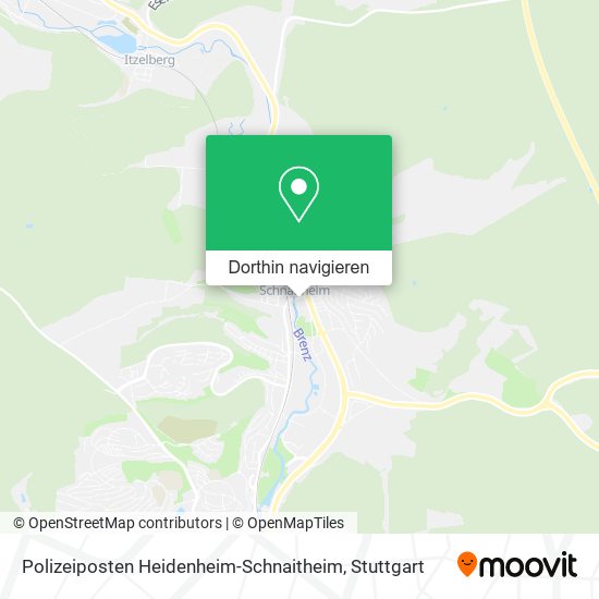 Polizeiposten Heidenheim-Schnaitheim Karte
