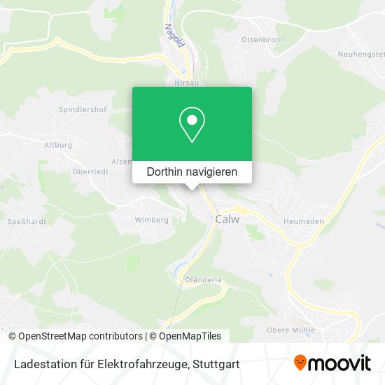 Ladestation für Elektrofahrzeuge Karte