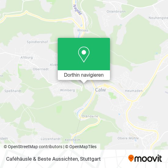 Caféhäusle & Beste Aussichten Karte