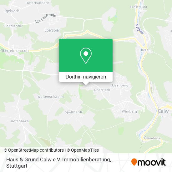 Haus & Grund Calw e.V. Immobilienberatung Karte