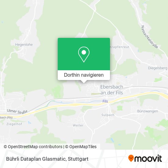 Bührli Dataplan Glasmatic Karte