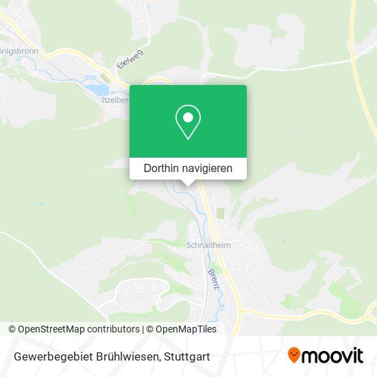 Gewerbegebiet Brühlwiesen Karte