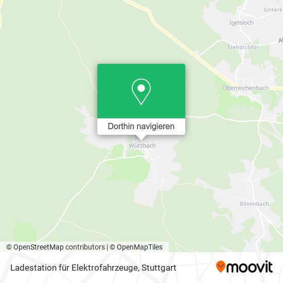 Ladestation für Elektrofahrzeuge Karte