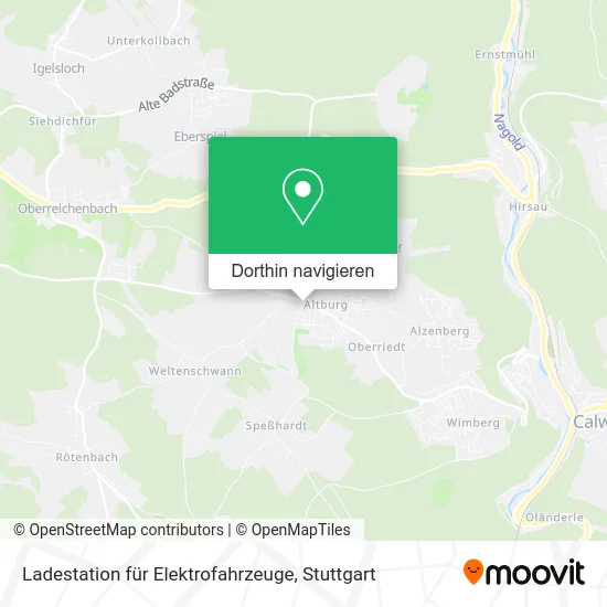 Ladestation für Elektrofahrzeuge Karte