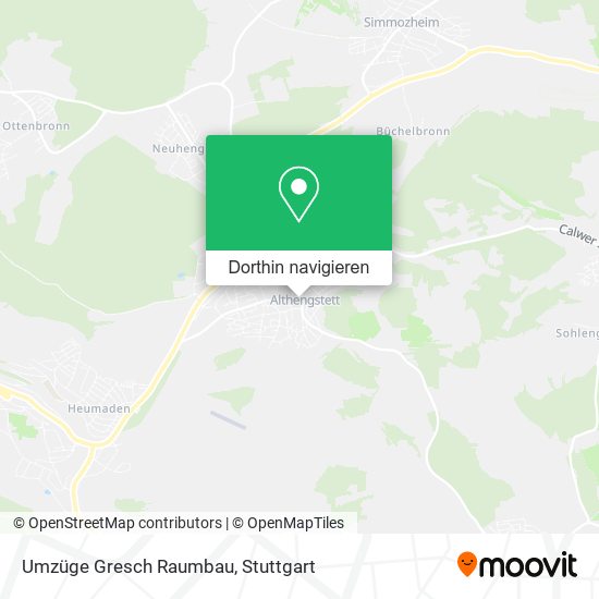 Umzüge Gresch Raumbau Karte