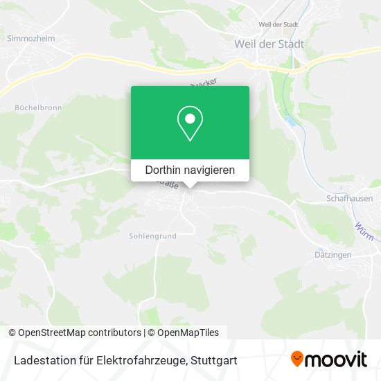 Ladestation für Elektrofahrzeuge Karte