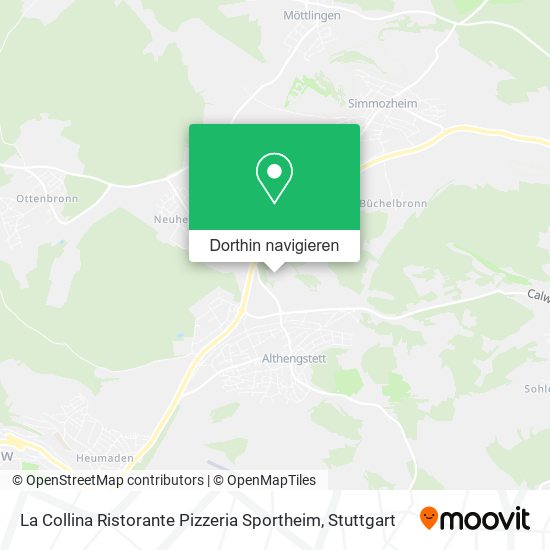 La Collina Ristorante Pizzeria Sportheim Karte