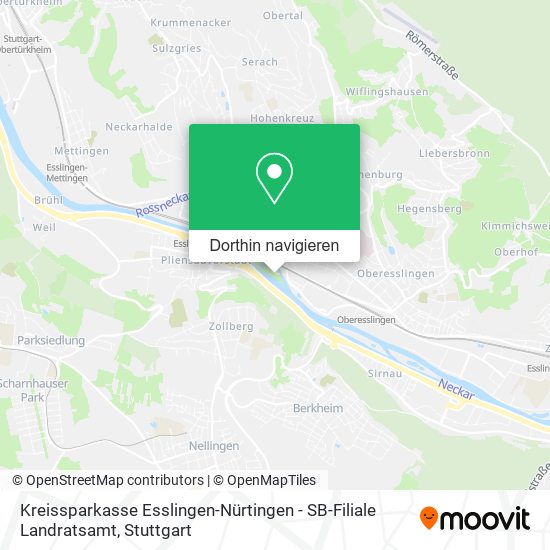 Kreissparkasse Esslingen-Nürtingen - SB-Filiale Landratsamt Karte