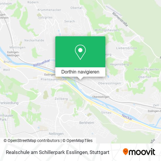 Realschule am Schillerpark Esslingen Karte
