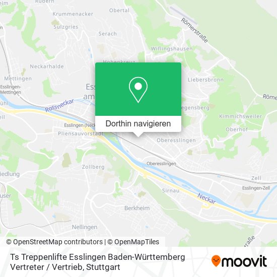 Ts Treppenlifte Esslingen Baden-Württemberg Vertreter / Vertrieb Karte