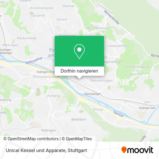 Unical Kessel und Apparate Karte